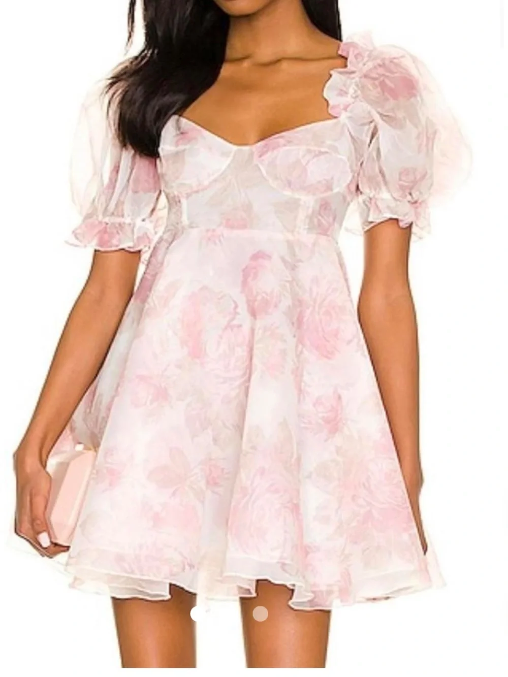 Selkie Parliament Dress in Beverly, mini, pastel floral, Large, Revolve, worn 1x - Picture 2 of 3